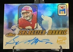 2001 Topps Finest Autographs #FA-SM Sylvester Morris Kansas City Chiefs ON CARD - Picture 1 of 2