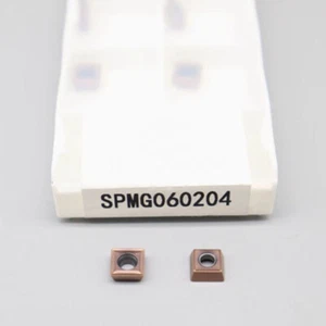 For Stainless Steel 10PCS SPMG060204 Drill Inserts CNC Carbide Insert SPMG06 - Picture 1 of 4