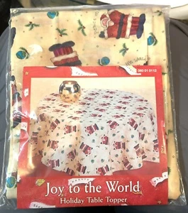 Vintage Dayton Hudson Christmas 1996 Table Topper Cloth Decoration 36” Sq 1996 - Picture 1 of 5