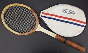 Caravelle Tennis Racket With Cover- Wood- Vintage - Picture 1 of 2