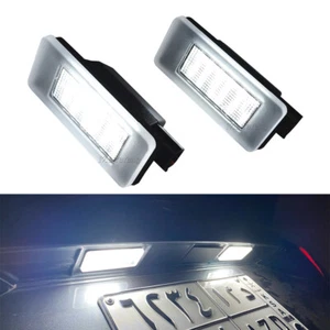 Pair White LED Licence Number Plate Light For Nissan Versa Sedan 265108990E - Picture 1 of 15