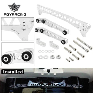 Billet Rear Lower Control Arm + Subframe Brace LCA Kit For Honda Civic 92-95 EG - Picture 1 of 9