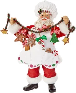 Kurt Adler Fabriche Weihnachten Koch Weihnachtsmann Figur, 12 Zoll - Bild 1 von 3