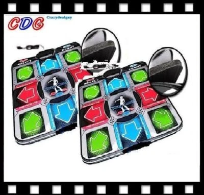 Two Deluxe Playstation 2 / PS 1 DDR V2 Dance Pads with Foams - Image 1 of 2