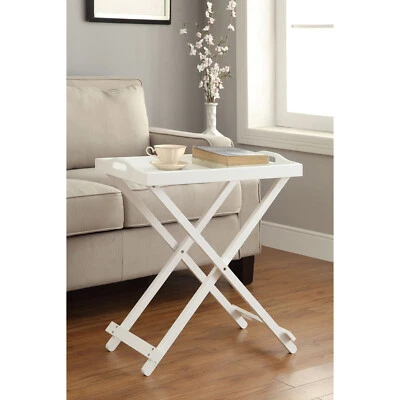 Convenience Concepts Designs2go Folding Tray Table in White - Image 1 of 3