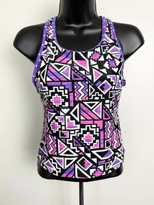 SPEEDO Size 14 Girls Multicolor Unlined Wireless Stretch Athletic Tankini - Picture 1 of 9