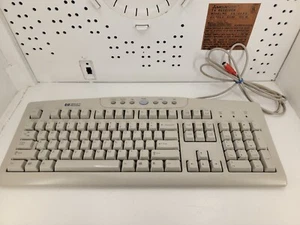 Vintage HP Hewlett Packard Keyboard RT2856TW Wired PS/2 GRAY - TESTED WORKS - Picture 1 of 6