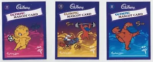 Cadbury Olympic Games Australian Mascot Trading Cards Sydney 2000 Lot of 3 - Picture 1 of 2