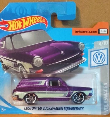 HOT WHEELS CUSTOM '69 VOLKSWAGEN SQUAREBACK Scala 1:64 HW WOLKSWAGEN Malaysia - Immagine 1 di 4