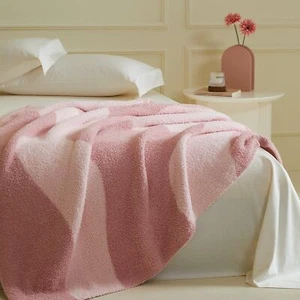 Fuzzy Microfiber Throw Blanket for Couch- Reversible Cozy Warm Blanket for Al... - Picture 1 of 9