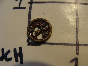 Original Vintage button: EARLY--fancy cut design, no name - Picture 1 of 2