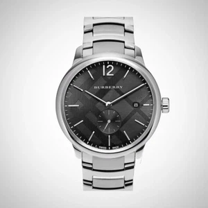 BURBERRY BU10005 Swiss Made Men's Stainless Steel Bracelet 40mm Watch - Picture 1 of 11