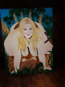 BBW Pinup Art Acryl, Mandy Blake, 11x14 Leinwand auf Rahmen - Bild 1 von 3