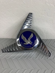 RARE VINTAGE ROADSTER WHEEL LEFT SIDE WHEEL CAP BLUE - Picture 1 of 8