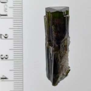 Tourmaline bicolor green cap terminated crystal specimen Elbaite StakNala 40ct - Picture 1 of 7