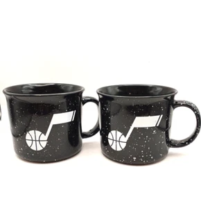 Basketball NBA Utah Jazz Ceramic Coffee Mugs Black with White Jazz Note - Picture 1 of 9