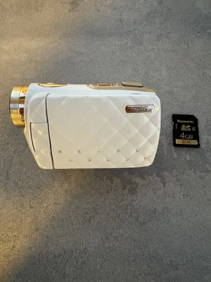 Vintage Y2K DXG 535v HD 5MP Camcorder Camera  White Cream Girly Works Tested! - Image 1 of 4