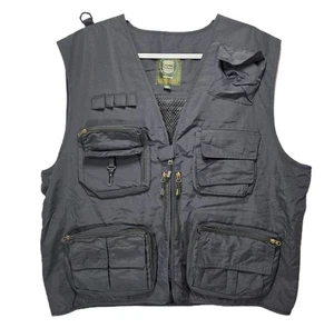 Aksard Field Guide Vest Mens 6XL Black Fishing Hunting Utility Outdoor Tactical - Picture 1 of 22