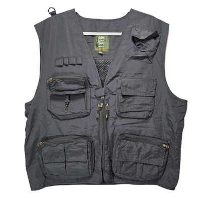 Aksard Field Guide Vest Mens 6XL Black Fishing Hunting Utility Outdoor Tactical - Image 1 of 4