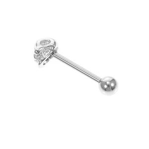 Vivid Skull Tongue 1.8cm Stainless Steel Piercing - Picture 1 of 10