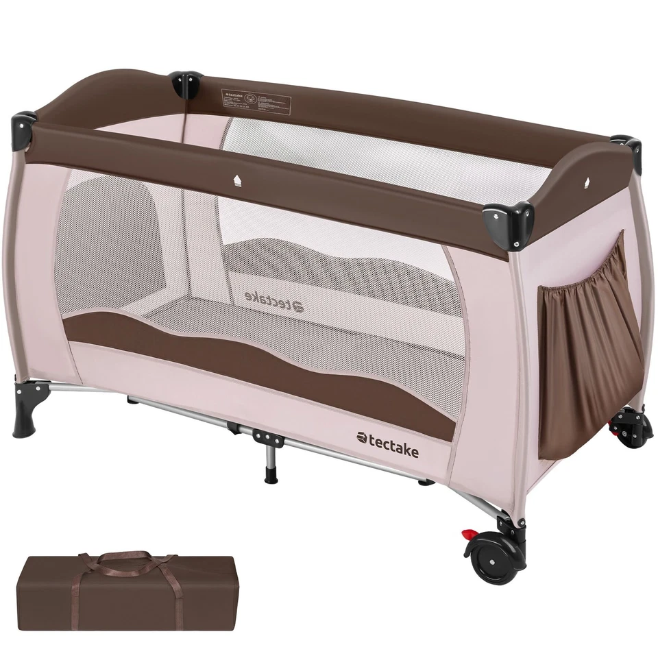 Reisebett Babybett Kinder Baby Kinderreisebett mit Transporttasche 126x65x80 cm - Bild 1 von 1