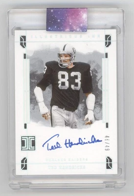 Ted Hendricks 2024 Panini Impeccable Illustrious Ink On Card Auto /49 Q1887 - Image 1 of 2