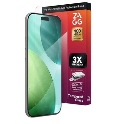ZAGG Glass+ iPhone Air Screen Protector – 3X Stronger Tempered Glass - Image 1 of 4