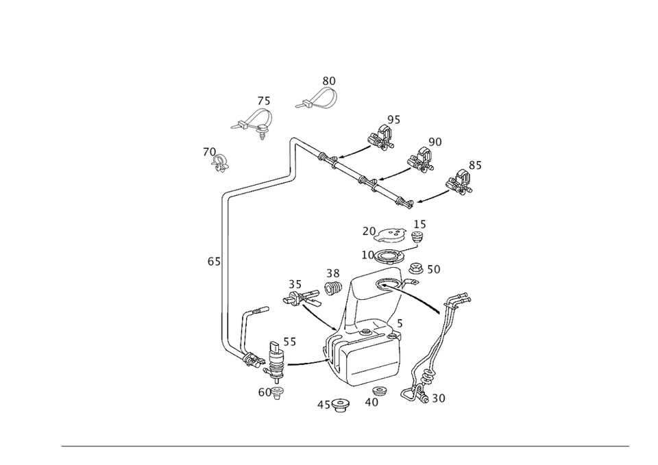 Contenedor original Mercedes-Benz 220-869-00-20 Foto 1 de 1