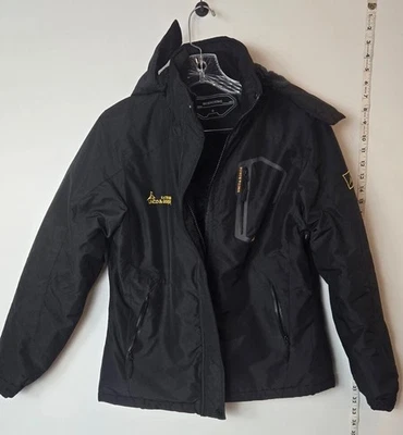 Moerdeng Windbreaker Jacket Men's Small Black Waterproof Long Sleeve Breathable - Image 1 of 4