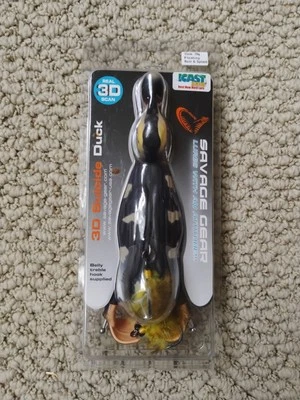 Savage Gear 3D Topwater Suicide Duck Wakebait FISHING LURE Buzz Splash D-150-WD - Image 1 of 2