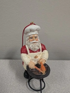 Vintage Kurt S. Adler Hinterhof Grill Grillmeister Weihnachtsmann Weihnachten - Bild 1 von 3
