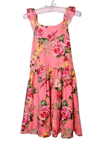 Zunie Girls Floral Sundress Size XL 14/16 Easter Spring Ruffle Lined Party - Picture 1 of 9