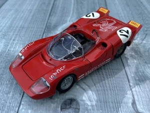 POLITOYS Fiat Abarth 2000 Sport Tipo SE 010 Diecast 1:25 Red Vintage 1967 M584 - Picture 1 of 24