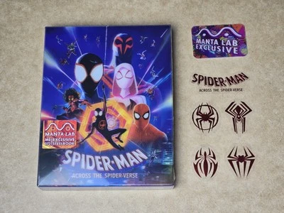 Spider-Man Across the Spiderverse Manta Lab Double Lenti 4K Blu Ray Steelbook - Image 1 of 4