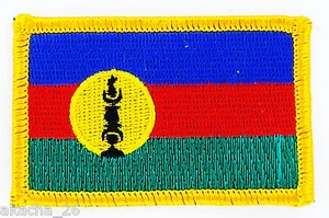 PATCH AUFNÄHER STICKEREI FLAGGE NEUKALEDONIEN KANAK ABZEICHEN THERMOAUFKLEBER - Bild 1 von 1