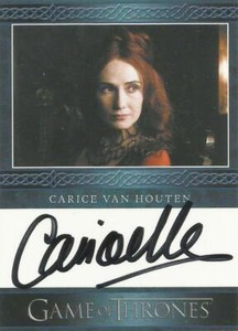 Game of Thrones Season 3 - Black Carice Van Houten "Melisandre" Autograph Card