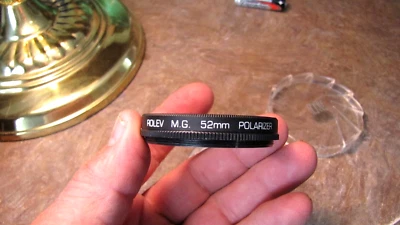Rolev M.G. 52mm Polarizer Filter for Camera Lens Screw-In Made in Japan - Image 1 of 3