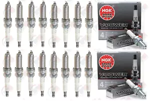 NGK "V-POWER" Spark Plugs (Set of 16) for 2014 RAM 4500 5500 6.4L V8 - Picture 1 of 1