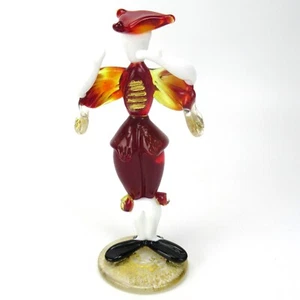 Murano Glas Figur TÄNZER Goldstaub Handarbeit Vintage Venetian Glass Figurine - Bild 1 von 5