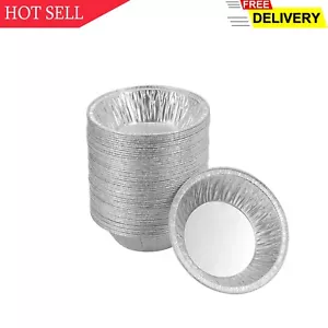 Waytiffer 50 Pack - Pie Pans 5 inch,Mini Pie Tins HEAVY-DUTY Disposable Alumin.. - Picture 1 of 8