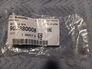 902380008 Genuine OEM Subaru Forester Front Suspension Lower Strut Lock Nut M14 - Picture 1 of 2
