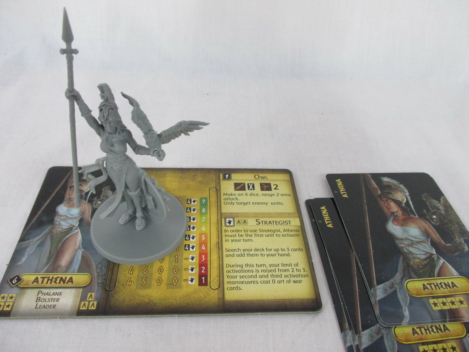 Mythic Battles Pantheon ATHENA Miniature Figure & GAME CARDS Monolith NEW!!  | eBay