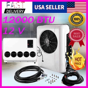 Truck Air Conditioner DC 12V 12000 BTU Split Car Cab AC Unit Fit Bus RV Caravan - Picture 1 of 10
