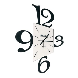 ARTI E MESTIERI orologio da parete BIG PROSPETTIVA vetro e metallo verniciato - Imagen 1 de 3