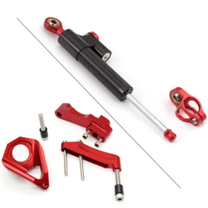 CNC Motorcycle Steering Damper w/Mount Kit Bracket For GSXR 600 750 2001-2005 - Bild 1 von 10