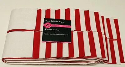jelly roll Red and White Solid  2 1/2 x 45" 40 piece pack - Image 1 of 3