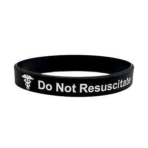 Dnr Armband Nicht Resuscitate Medizinische Warnung Für Herren Damen Unisex UK - Bild 1 von 8