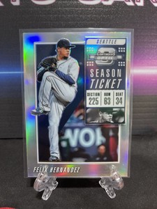 2019 Panini Contenders Optic Season Ticket Felix Hernandez Prizm Refractor