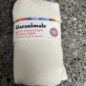 Garanimals girls heavyweight Cotton tights Size  18  - 36 M 1 pair White - Picture 1 of 3