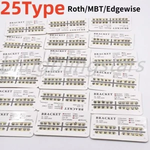 10 Packs Orthodontic Dental 018''/022” Roth/MBT/Edgewise Metal Brackets Braces - Picture 1 of 27
